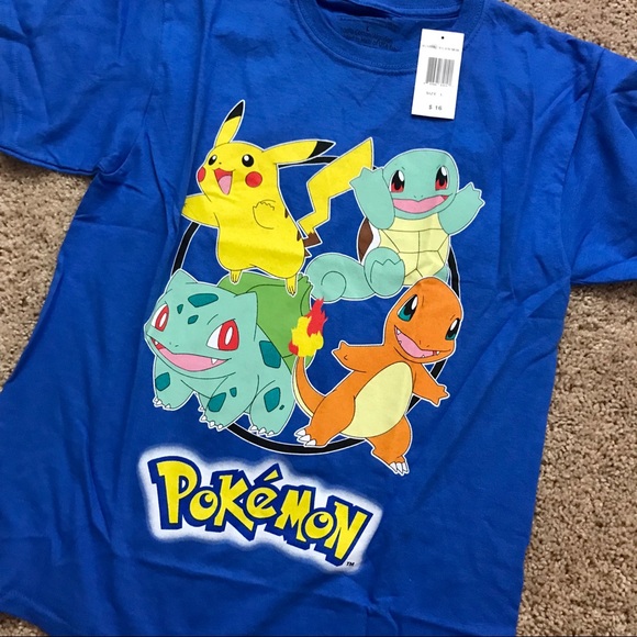 Blue pokemon shirt Clearance